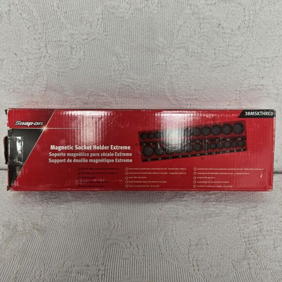 Snap On Magnetic Socket Holder For Metric Red NEW Tools Car Mechanic Automotive - Picture 5 of 6